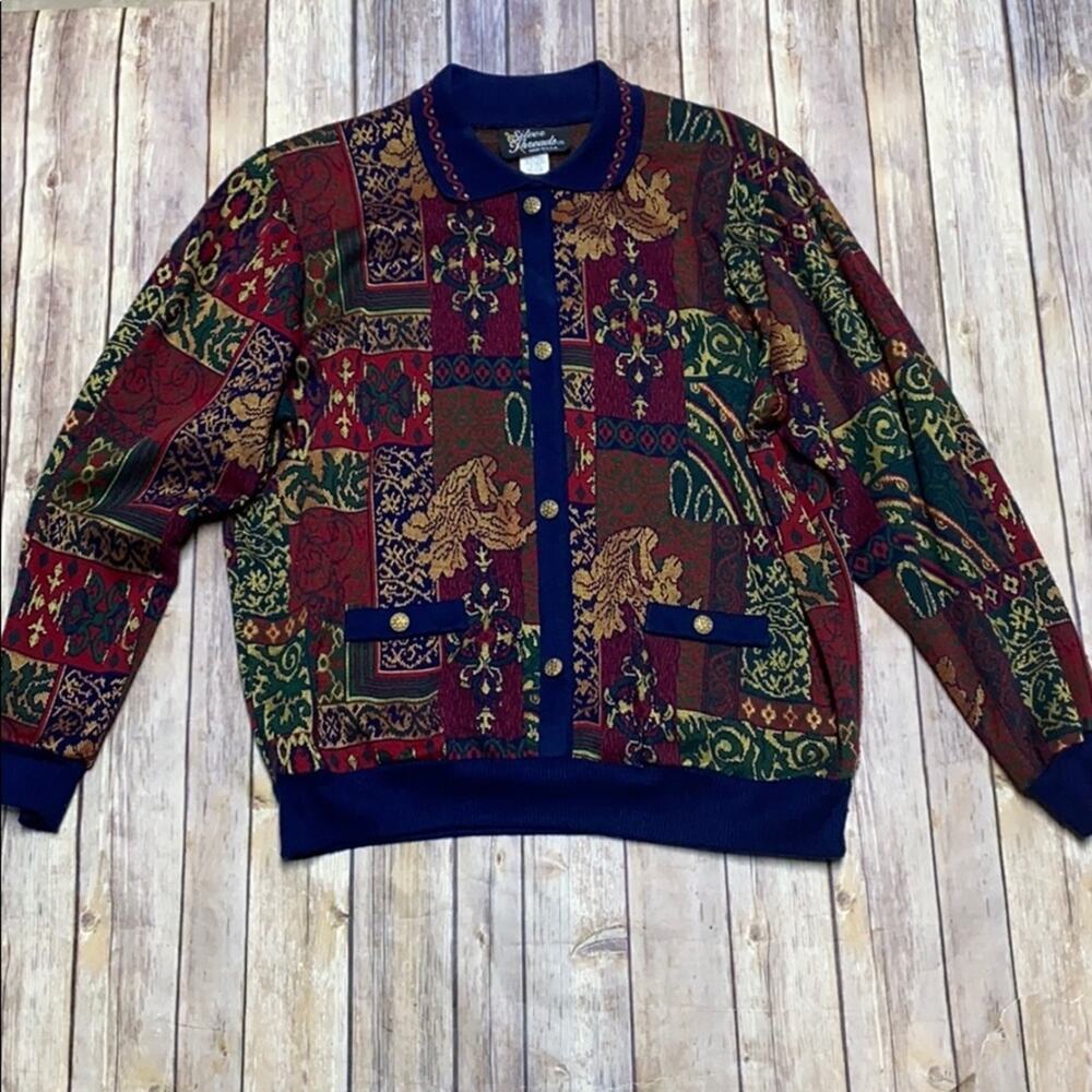 Silver Threads Vintage Made in USA Sweater M